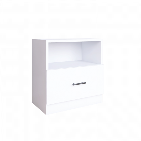 Noptiera Dana H40 cm x L40 cm x A40cm, Culoare Alb, Pal 18mm [4]