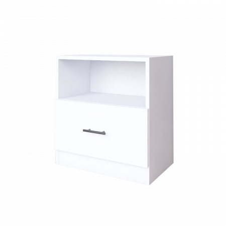 Noptiera Dana H40 cm x L40 cm x A40cm, Culoare Alb, Pal 18mm [1]