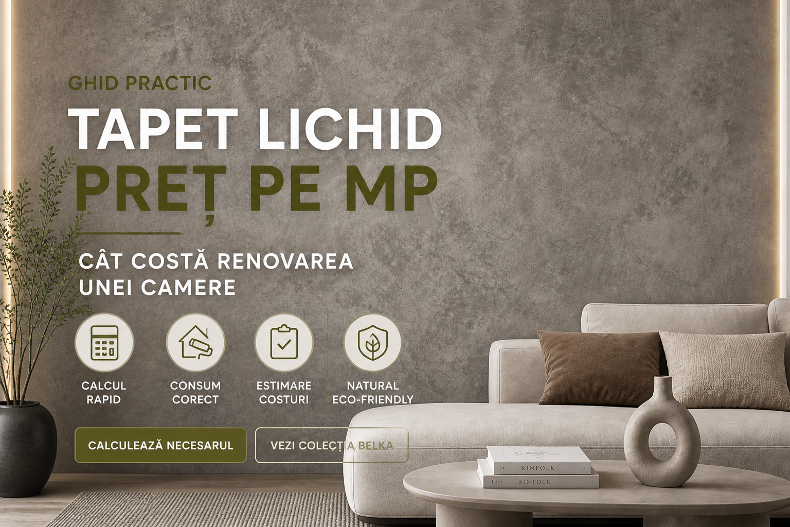 Tapet lichid Belka preț pe m²