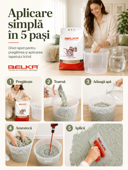 Tapet lichid Belka B1 – Tapet Crem Elegant pentru Pereți Luminoși [4]
