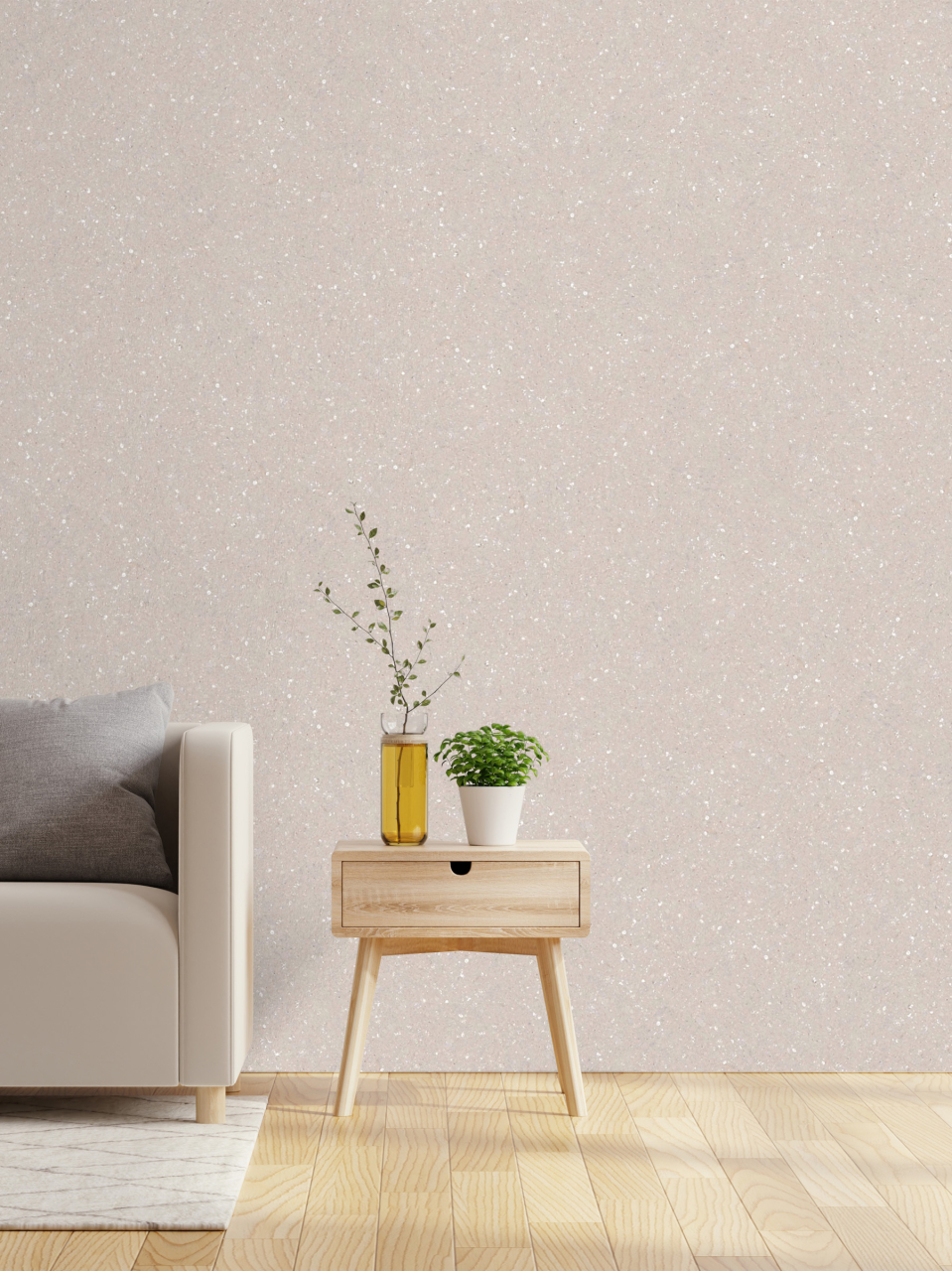 Tapet lichid Belka B7 – Tapet Crem Modelat cu Textură Fină [2]