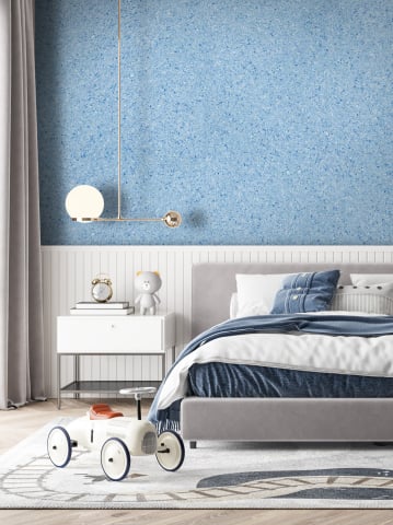 Tapet Lichid Ecologic, Natural și Modern - Tapet lichid Belka B52 – Tapet Albastru Modelat pentru Design Jucăuș