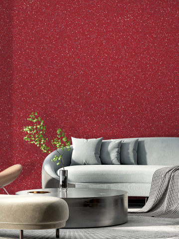 Tapet Lichid Ecologic, Natural și Modern - Tapet lichid Belka B17 – Tapet Roșu Modelat pentru Accente Vibrante