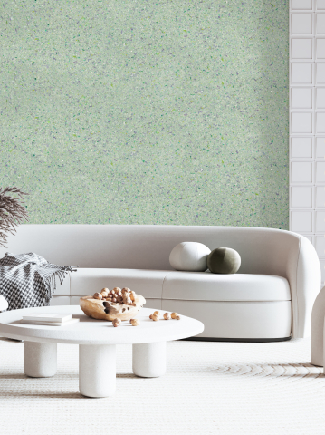 Tapet Lichid Ecologic, Natural și Modern - Tapet lichid Belka B43 – Tapet Verde Pastel pentru Spații Delicate