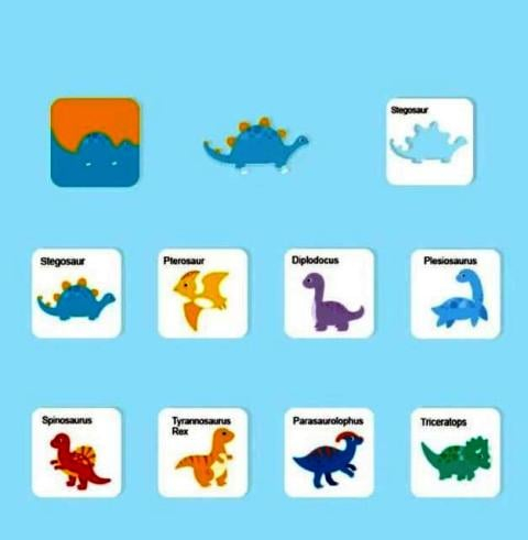 Joc Educativ Dinozauri cu Carduri și Piese Colorate– Guess Who I Am [3]