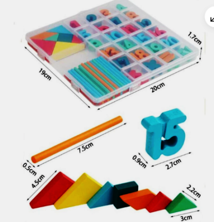 Jocuri educative și de logica - trusa-educativa-matematica-cifre-betisoare-tangram