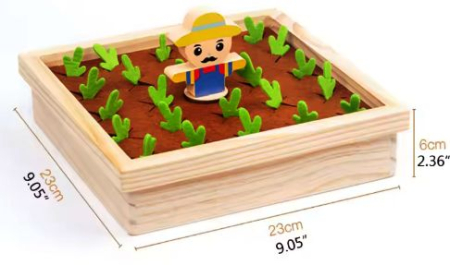 Joc Din Lemn Morcovi pentru Dezvoltarea Memoriei Copiilor [2]