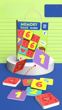 Jocuri educative și de logica - memory-game-numere-joc-educativ-copii-36-piese