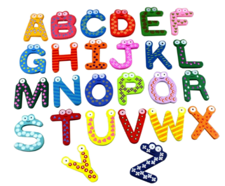 Jocuri educative și de logica - set-litere-magnetice-lemn-alfabet-copii