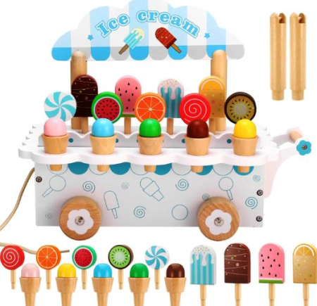 Stand de Înghețată din Lemn pentru Copii – Ice Cream Shop [3]