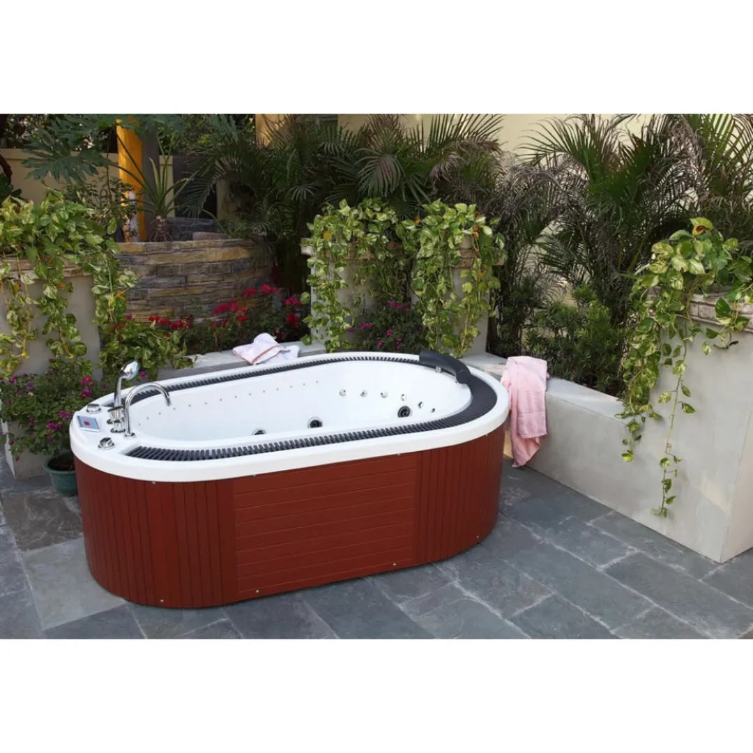 Cada cu hidromasaj 1 persoană, SPA-083, mască PVC maro, freestanding [14]