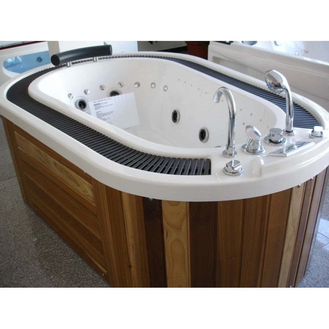 Cada cu hidromasaj 1 persoană, SPA-083, mască PVC maro, freestanding [17]