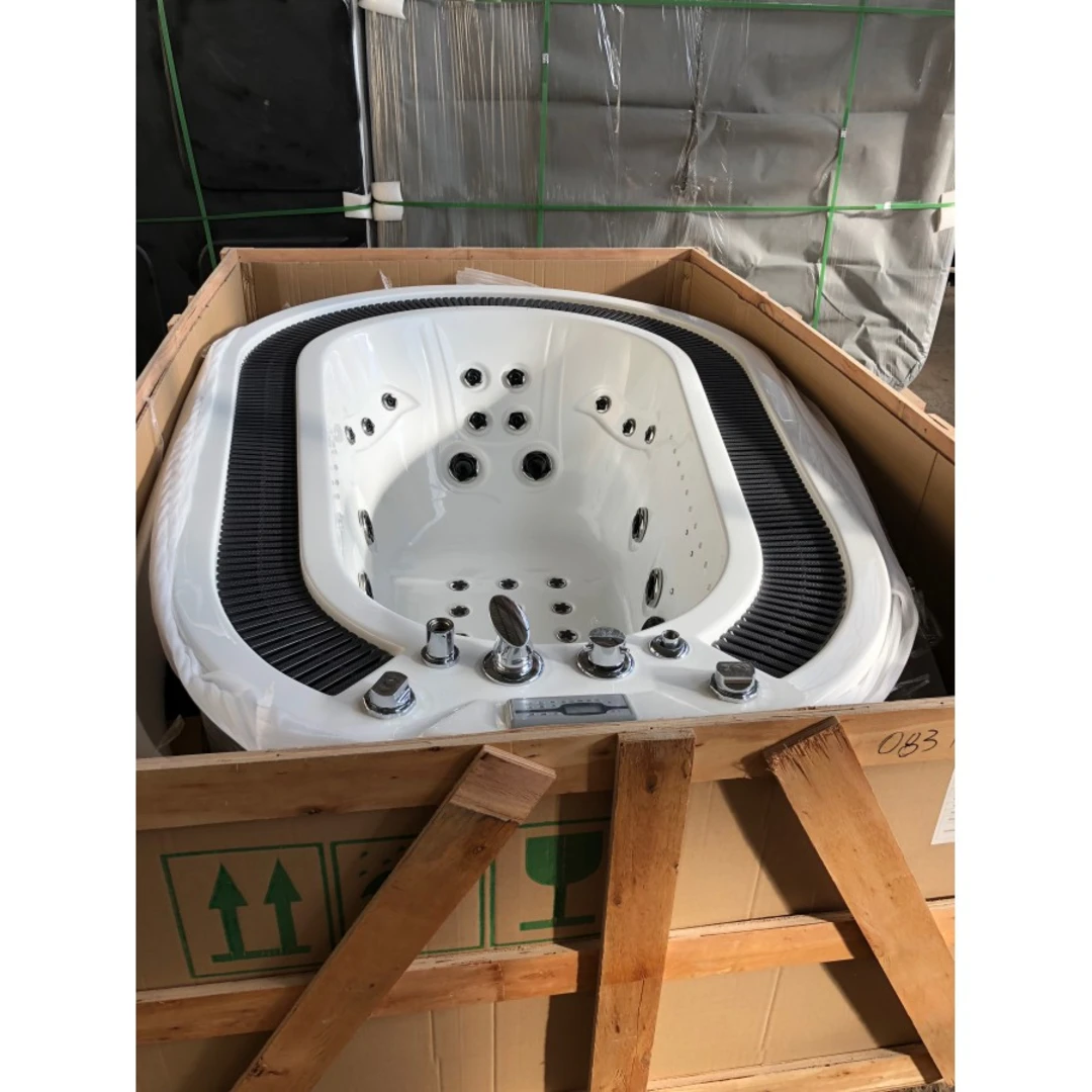 Cada cu hidromasaj 1 persoană, SPA-083, mască PVC maro, freestanding [7]