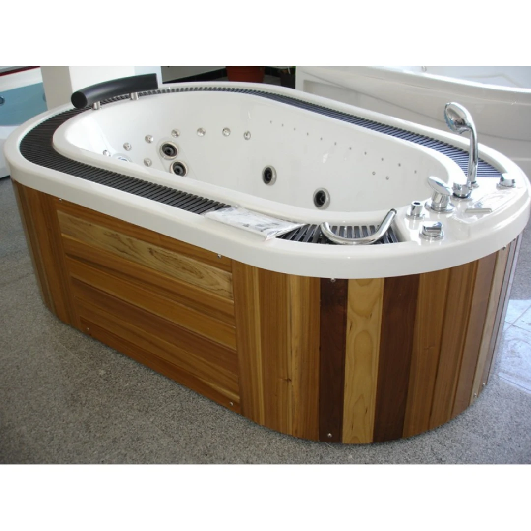 Cada cu hidromasaj 1 persoană, SPA-083, mască PVC maro, freestanding [2]