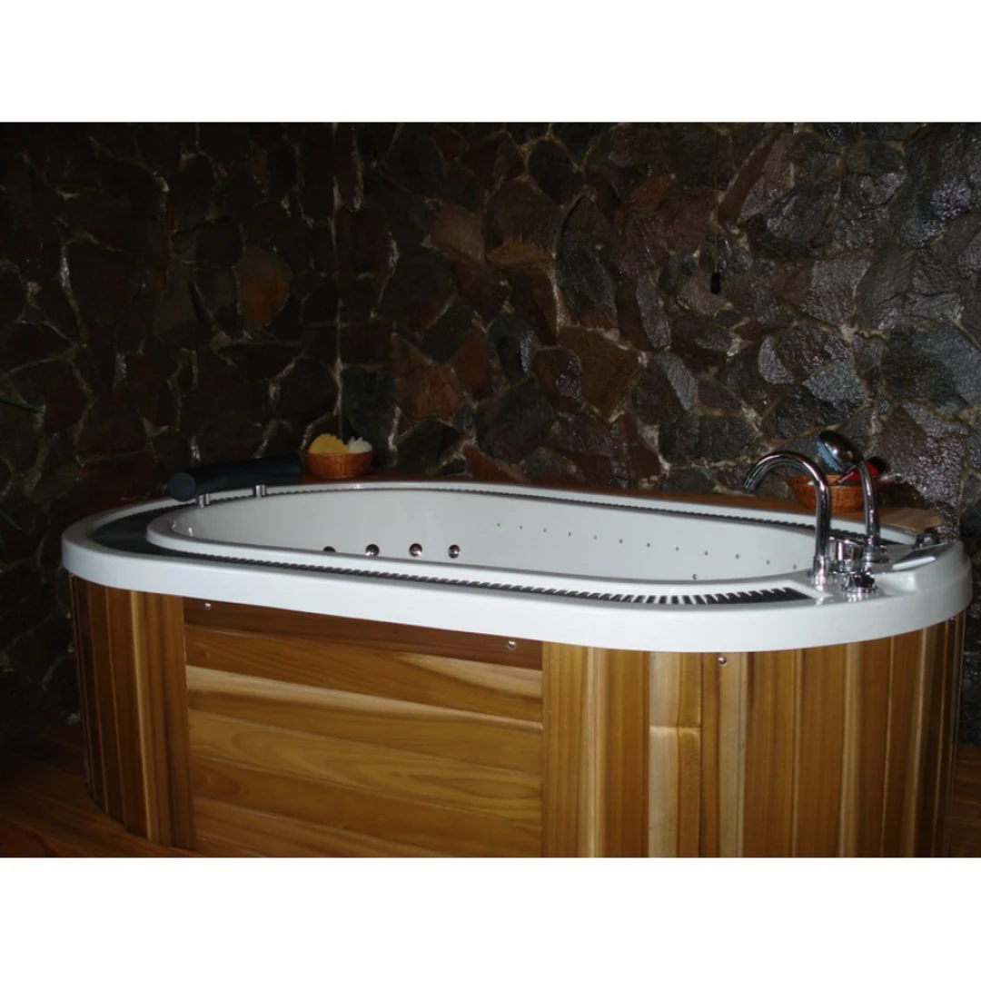 Cada cu hidromasaj 1 persoană, SPA-083, mască PVC maro, freestanding [15]