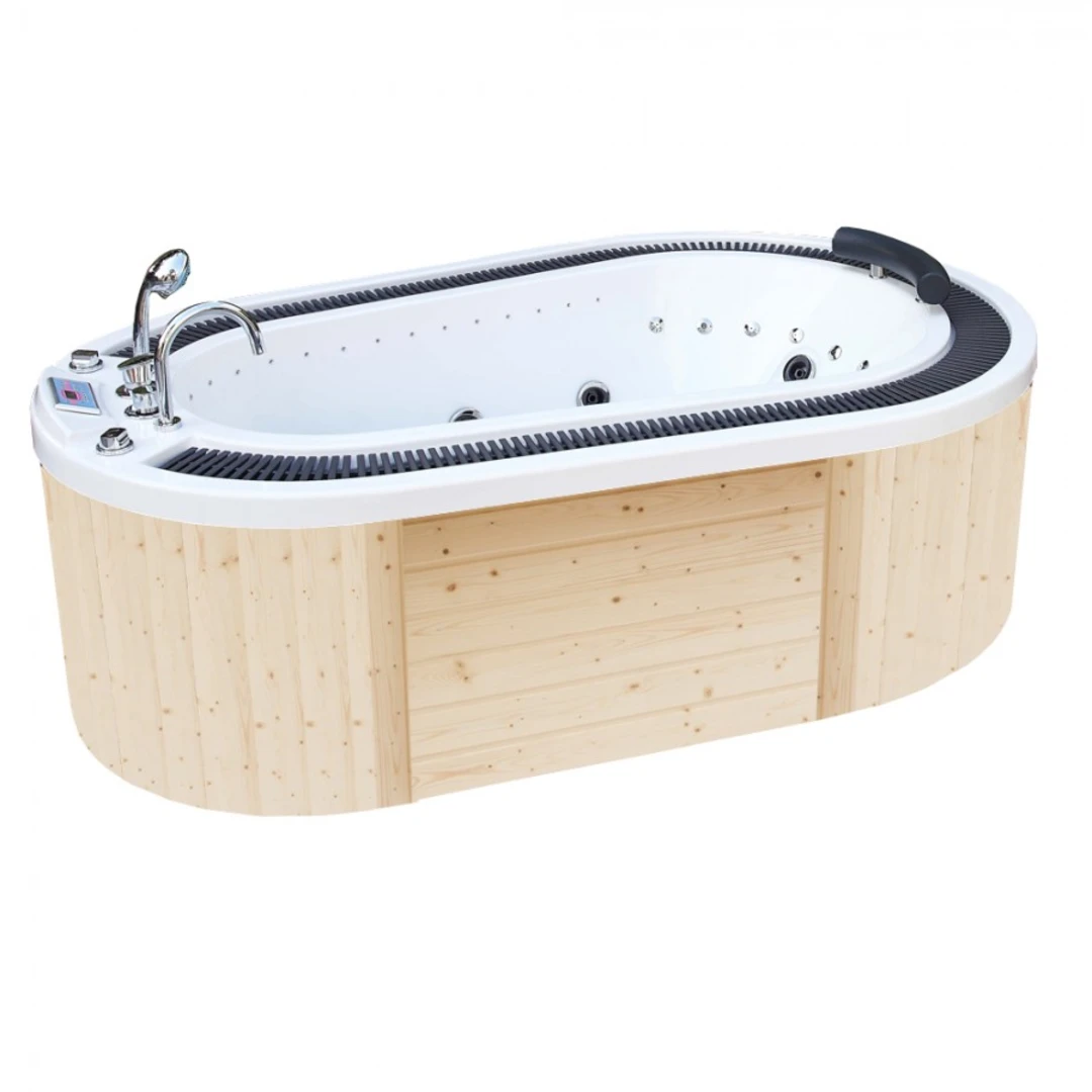 Cada cu hidromasaj 1 persoană, SPA-083, mască PVC maro, freestanding [11]