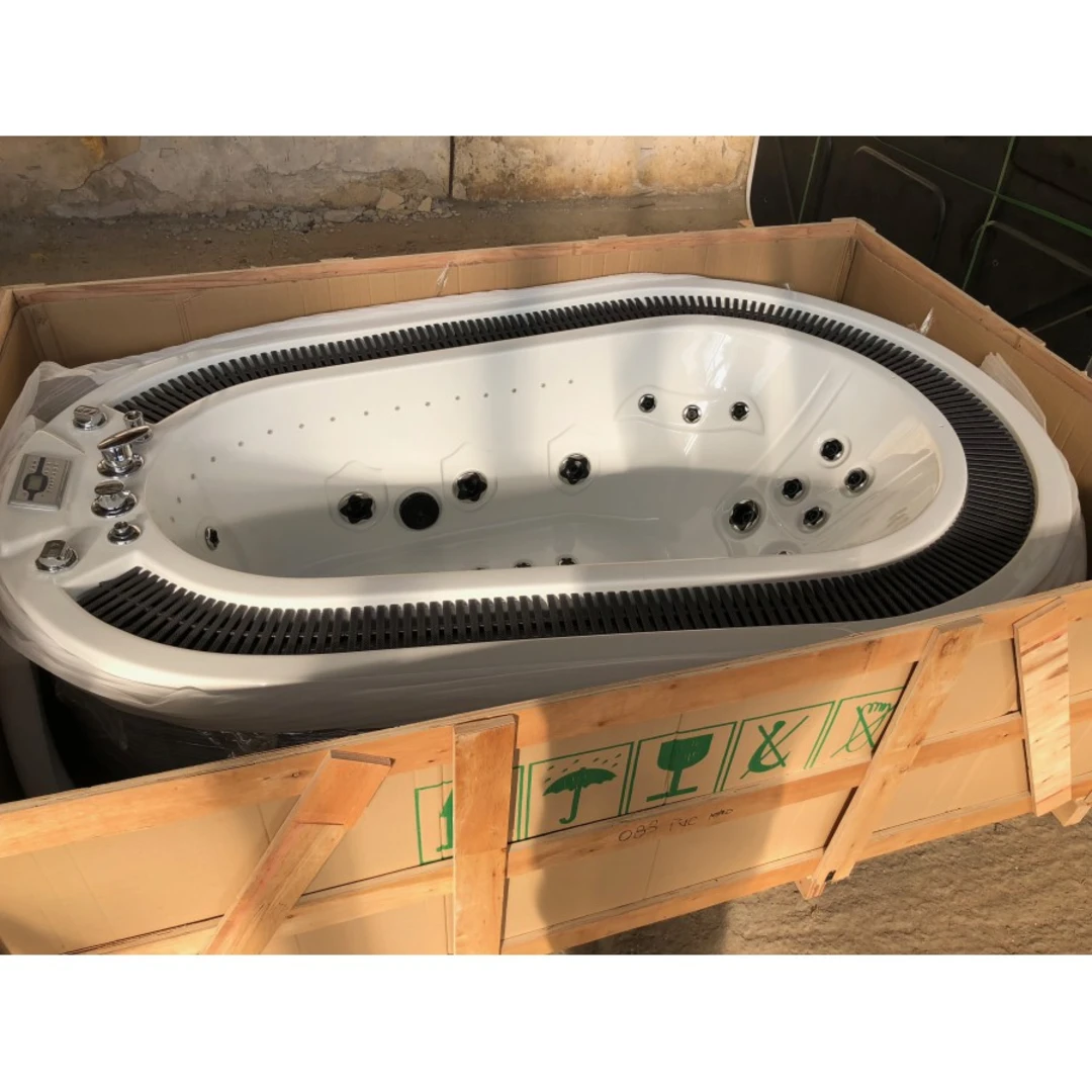 Cada cu hidromasaj 1 persoană, SPA-083, mască PVC maro, freestanding [10]