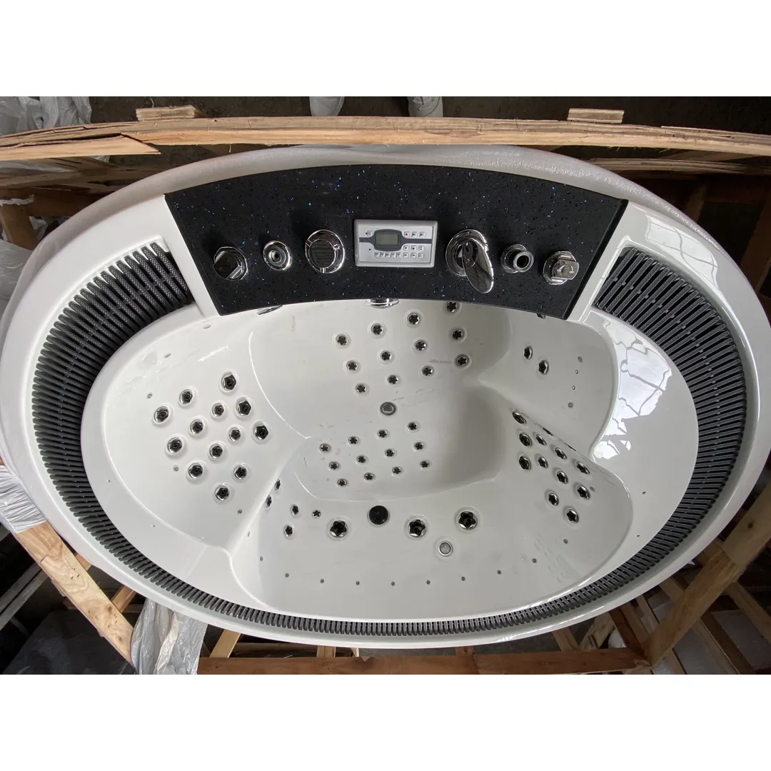 Cada cu hidromasaj 2 persoane, ovală, SPA-099, mască PVC maro [6]