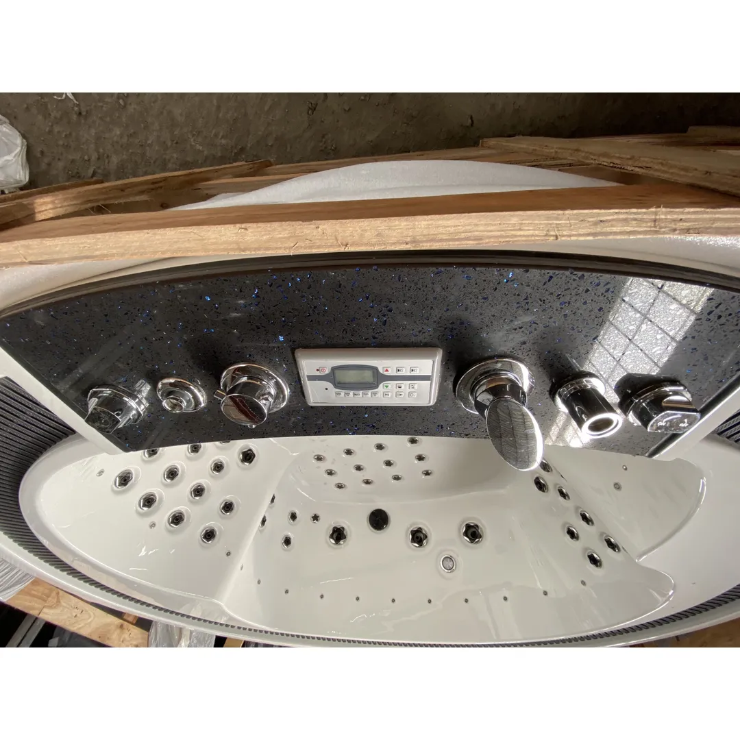 Cada cu hidromasaj 2 persoane, ovală, SPA-099, mască PVC maro [7]