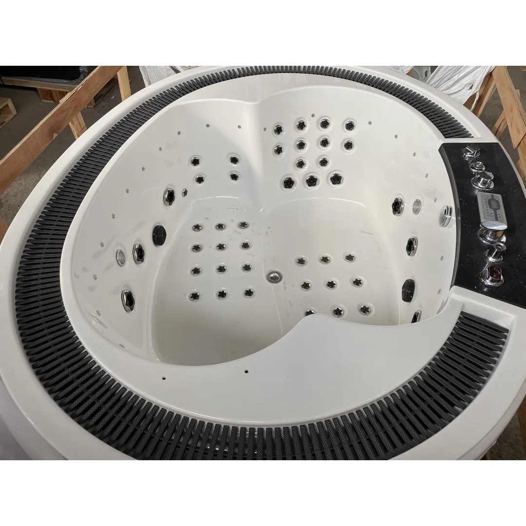 Cada cu hidromasaj 2 persoane, ovală, SPA-099, mască PVC maro [4]