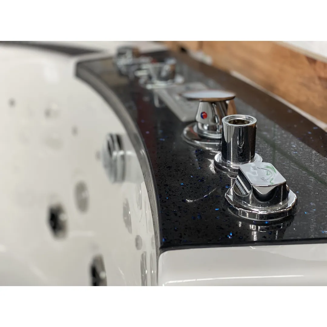 Cada cu hidromasaj 2 persoane, ovală, SPA-099, mască PVC maro [12]