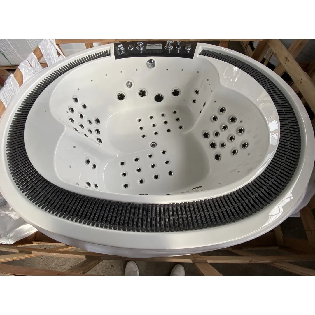 Cada cu hidromasaj 2 persoane, ovală, SPA-099, mască PVC maro [8]