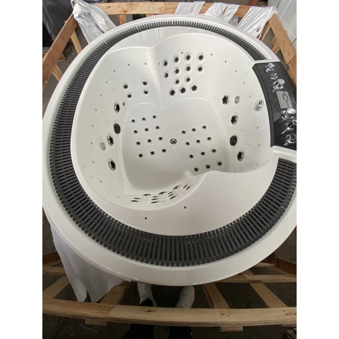 Cada cu hidromasaj 2 persoane, ovală, SPA-099, mască PVC maro [11]