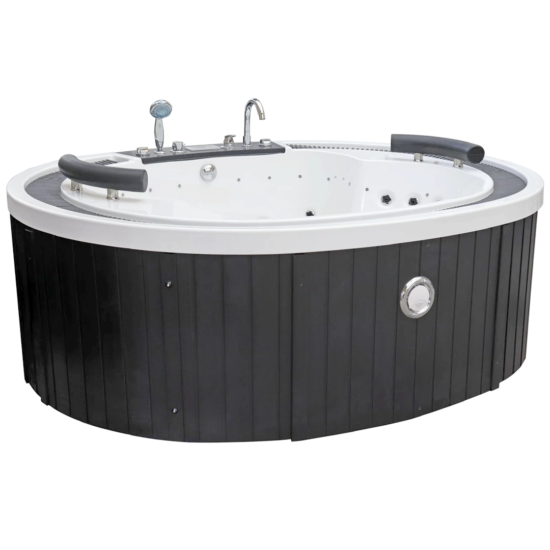 Cada cu hidromasaj 2 persoane, ovală, SPA-099, mască PVC maro [2]