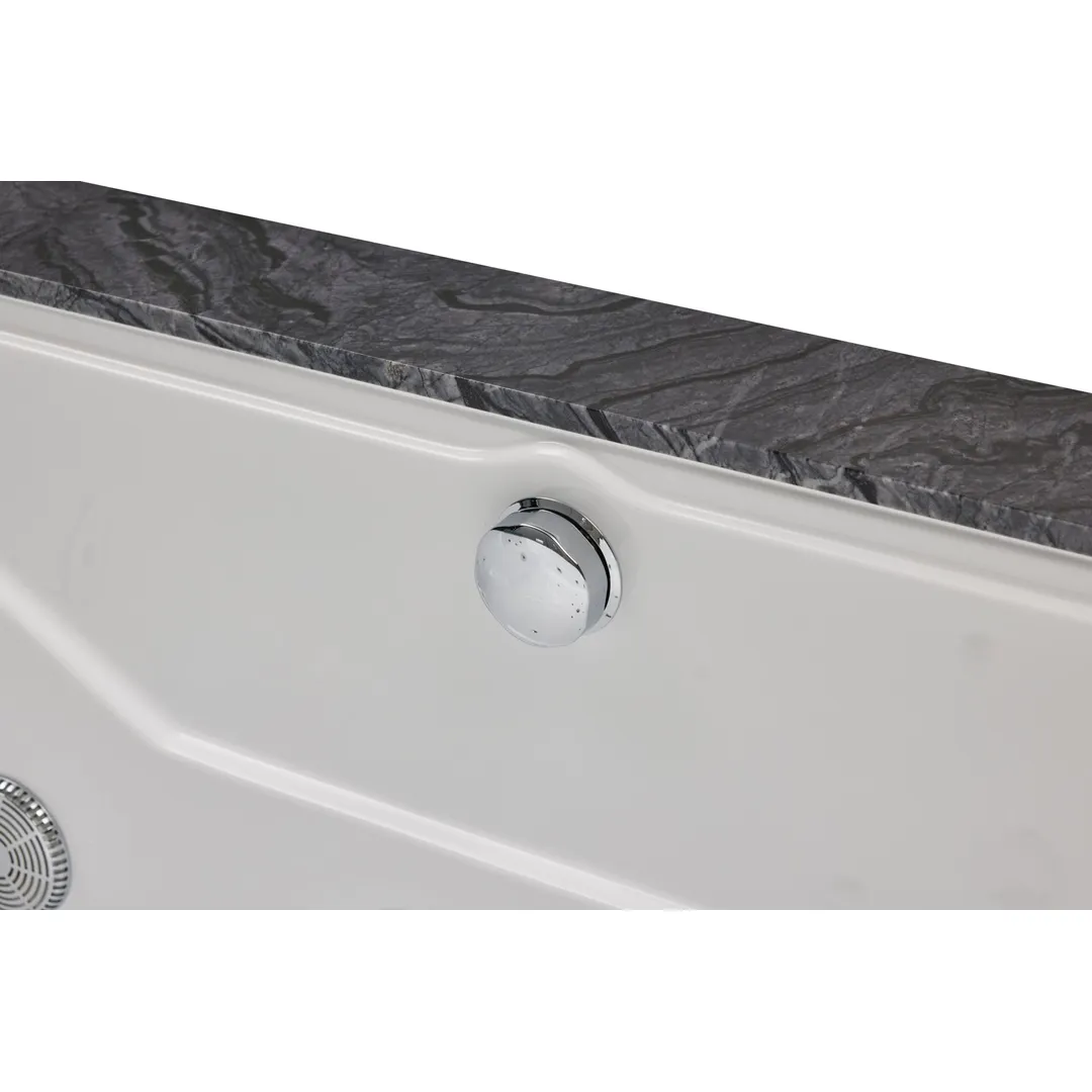 Cada cu hidromasaj 2 persoane, SPA-0502, Ink Black Oak & Antico Wood, la perete [18]