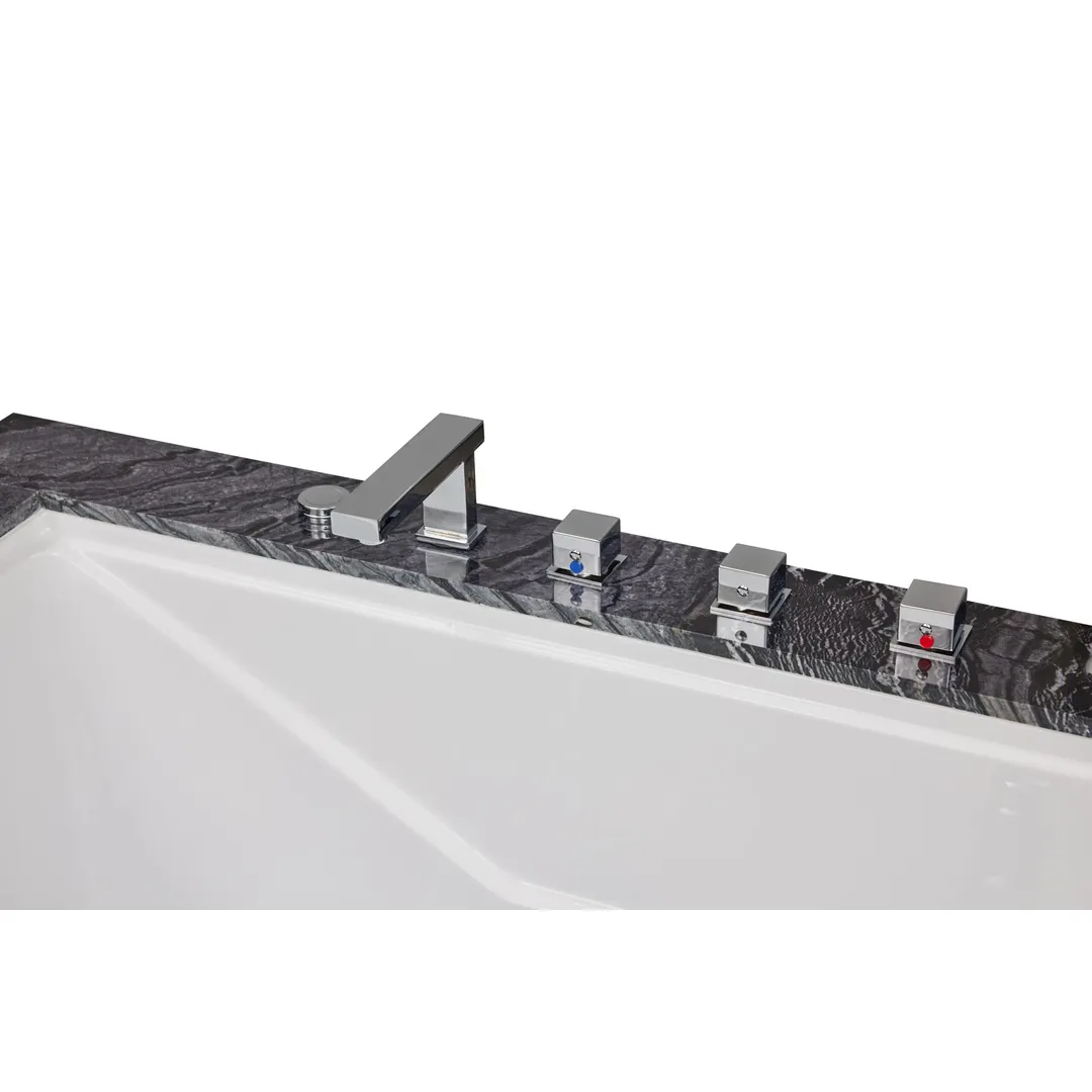 Cada cu hidromasaj 2 persoane, SPA-0502, Ink Black Oak & Antico Wood, la perete [10]