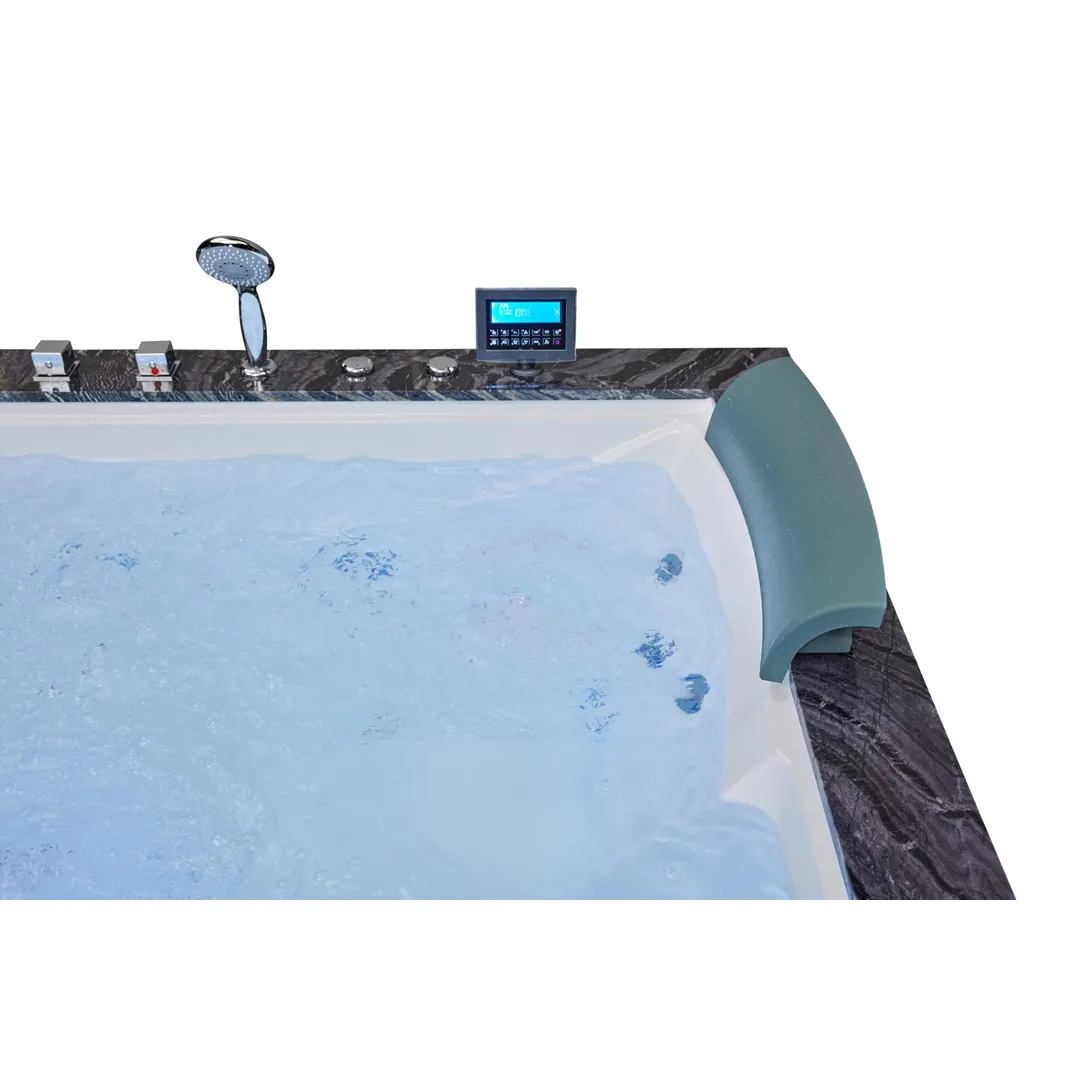 Cada cu hidromasaj 2 persoane, SPA-0502, Ink Black Oak & Antico Wood, la perete [12]