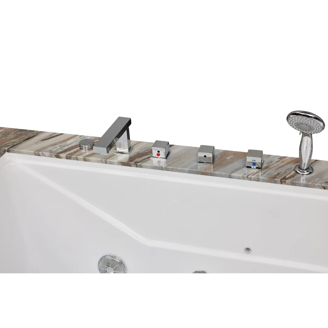 Cada cu hidromasaj 2 persoane, SPA-0502, Rocky Ash & Palissandro, la perete, cu încălzitor [12]