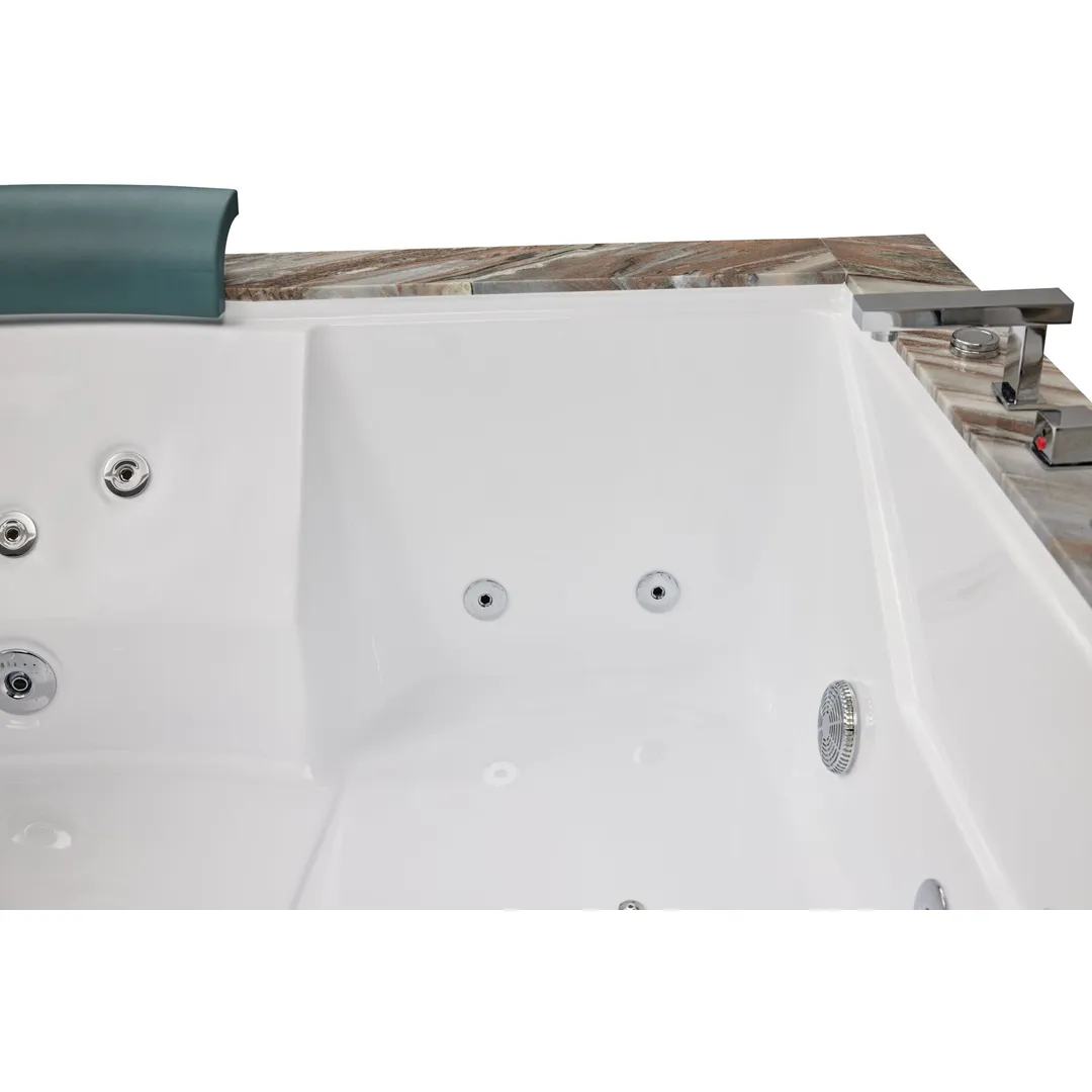 Cada cu hidromasaj 2 persoane, SPA-0502, Rocky Ash & Palissandro, la perete, cu încălzitor [13]