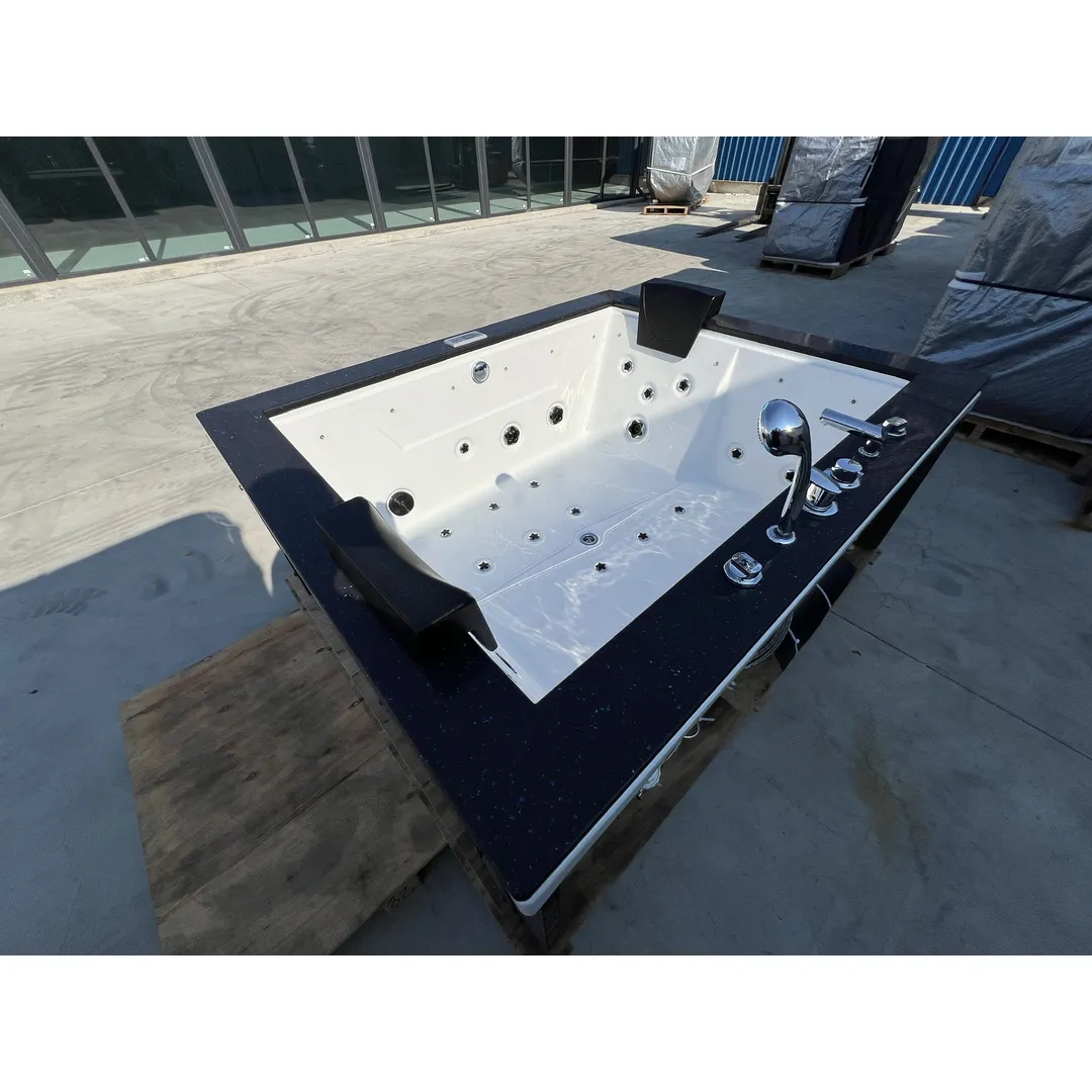 Cada cu hidromasaj 2 persoane, SPA-089, mască PVC Black /Grey, la perete [3]