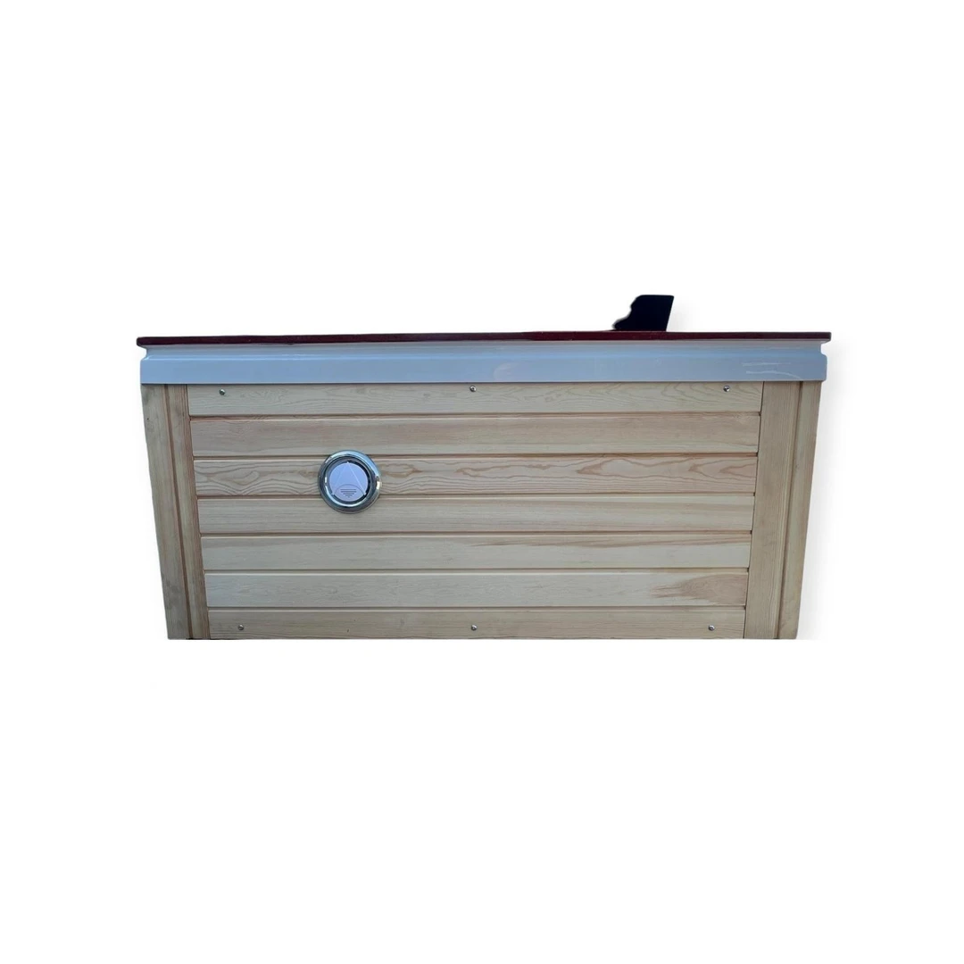 Cada cu hidromasaj 2 persoane, SPA-089, mască Red/White Pine, la perete [6]