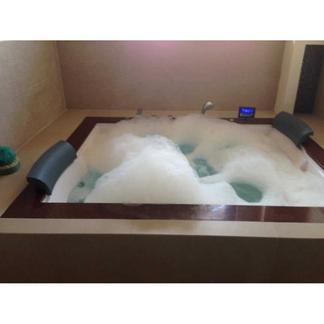 Cada cu hidromasaj dublă 2 persoane, SPA-0502, Hindustan Red, la perete  [6]