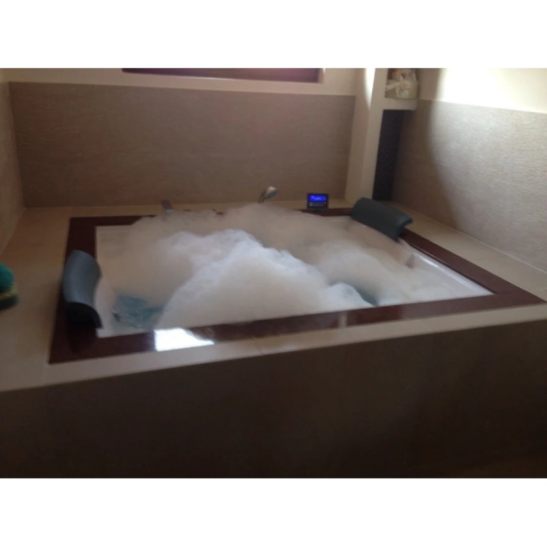 Cada cu hidromasaj dublă 2 persoane, SPA-0502, Hindustan Red, la perete  [5]