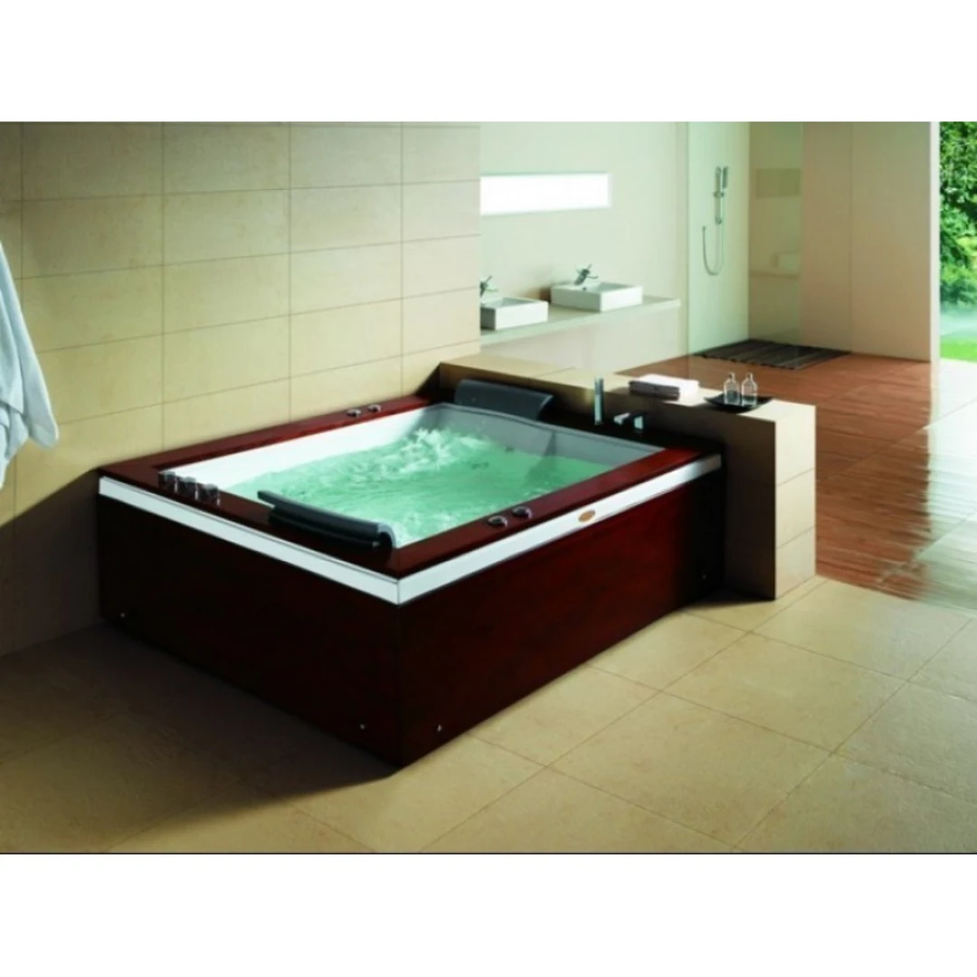 Cada cu hidromasaj dublă 2 persoane, SPA-0502, Hindustan Red, la perete  [2]