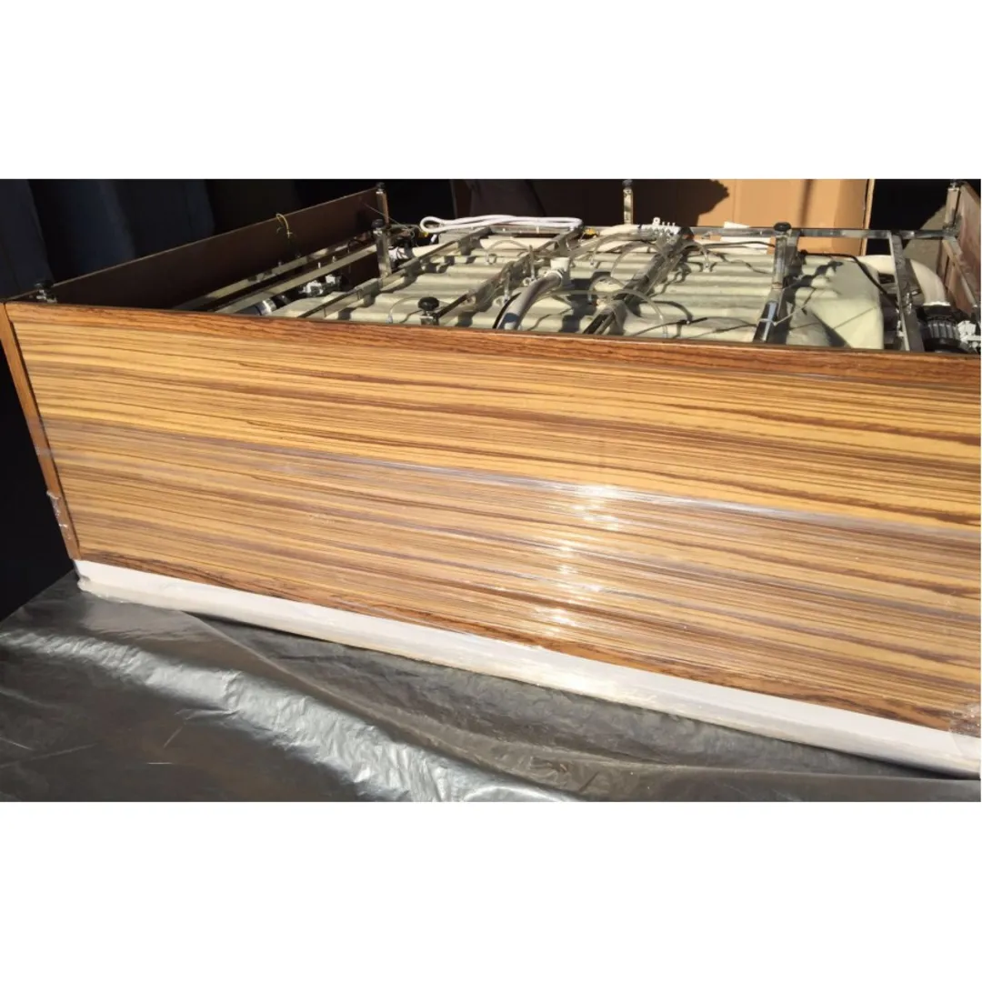 Cada cu hidromasaj dublă 2 persoane, SPA-0502, Zebrano & Primary Yellow, la perete [5]