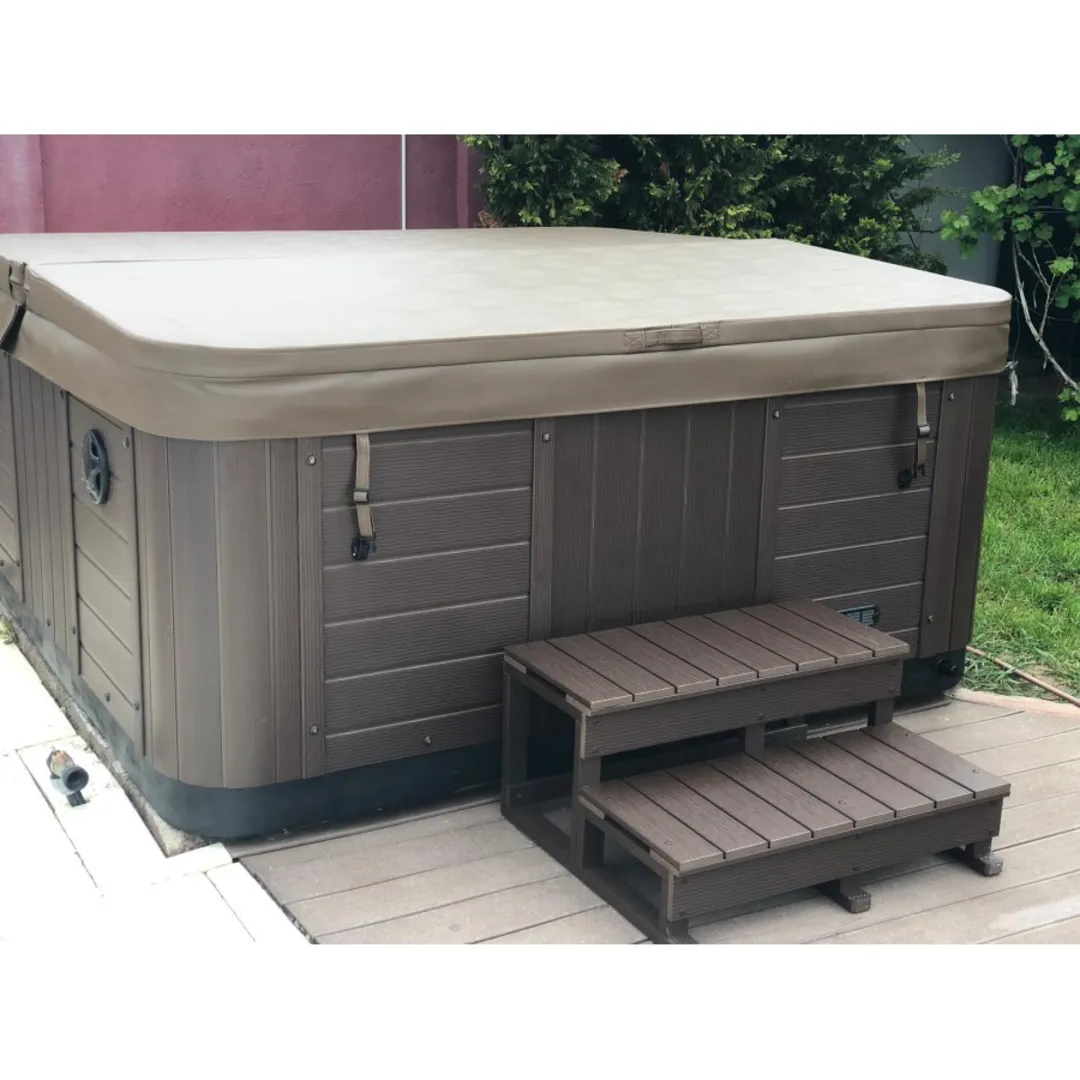 Jacuzzi exterior 313A Gecko, alb, 5 persoane, acril antibacterian, mască gri [7]