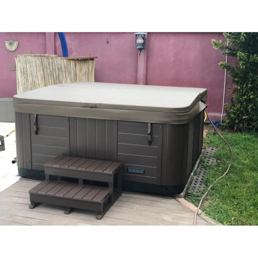 Jacuzzi exterior 313A Gecko, alb, 5 persoane, acril antibacterian, mască gri [13]