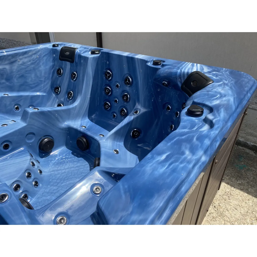 Jacuzzi exterior 313A Gecko, Albastru marin, 5 persoane, acril antibacterian, mască maro [11]