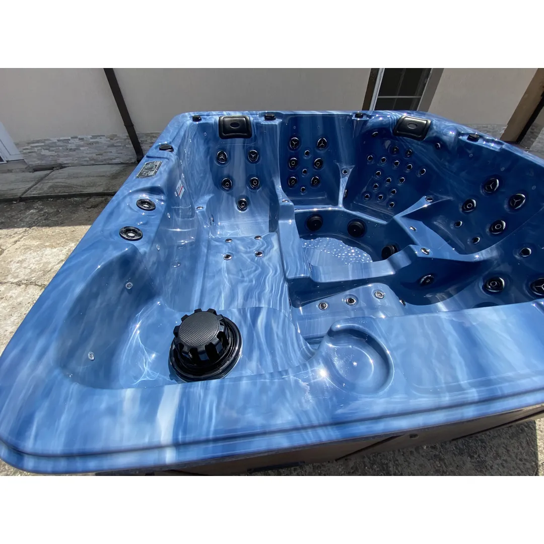 Jacuzzi exterior 313A Gecko, Albastru marin, 5 persoane, acril antibacterian, mască maro [16]