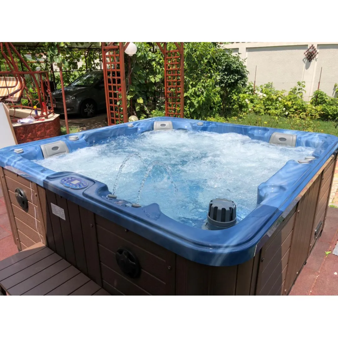 Jacuzzi exterior 313A Gecko, Albastru marin, 5 persoane, acril antibacterian, mască maro [2]