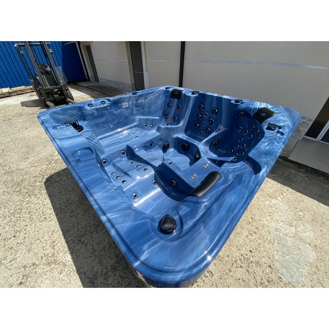 Jacuzzi exterior 313A Gecko, Albastru marin, 5 persoane, acril antibacterian, mască maro [15]