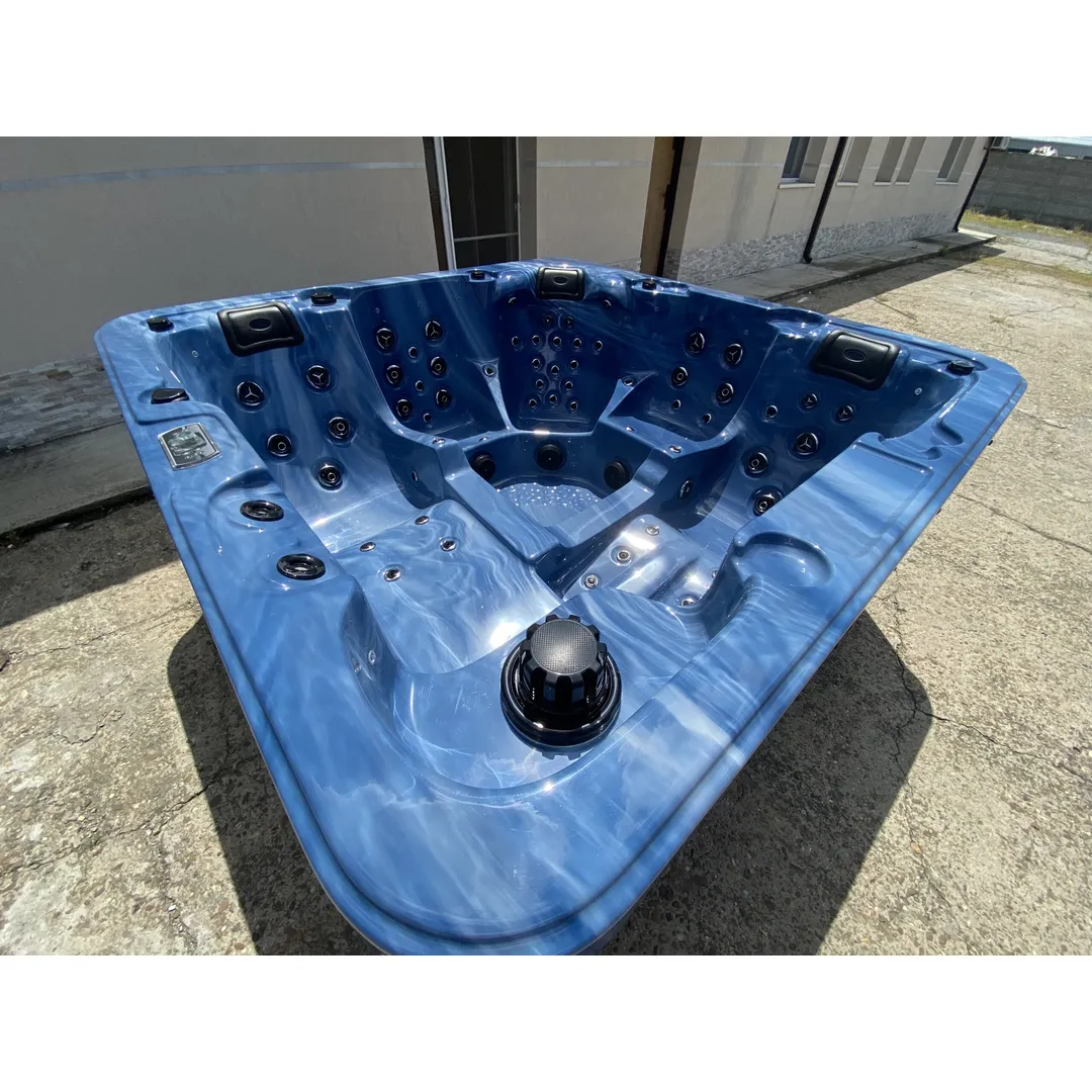 Jacuzzi exterior 313A Gecko, Albastru marin, 5 persoane, acril antibacterian, mască maro [14]