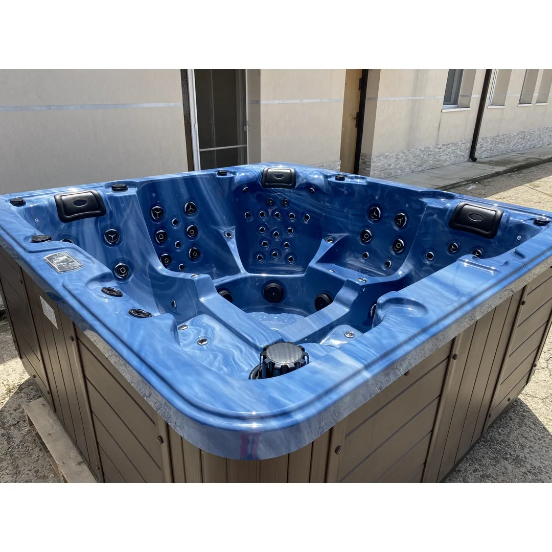 Jacuzzi exterior 313A Gecko, Albastru marin, 5 persoane, acril antibacterian, mască maro [7]