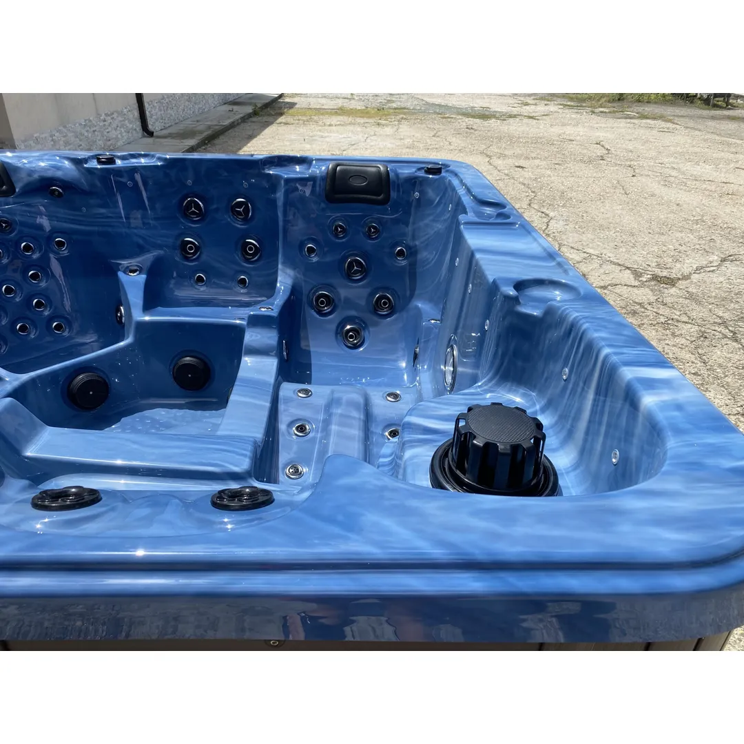 Jacuzzi exterior 313A Gecko, Albastru marin, 5 persoane, acril antibacterian, mască maro [13]