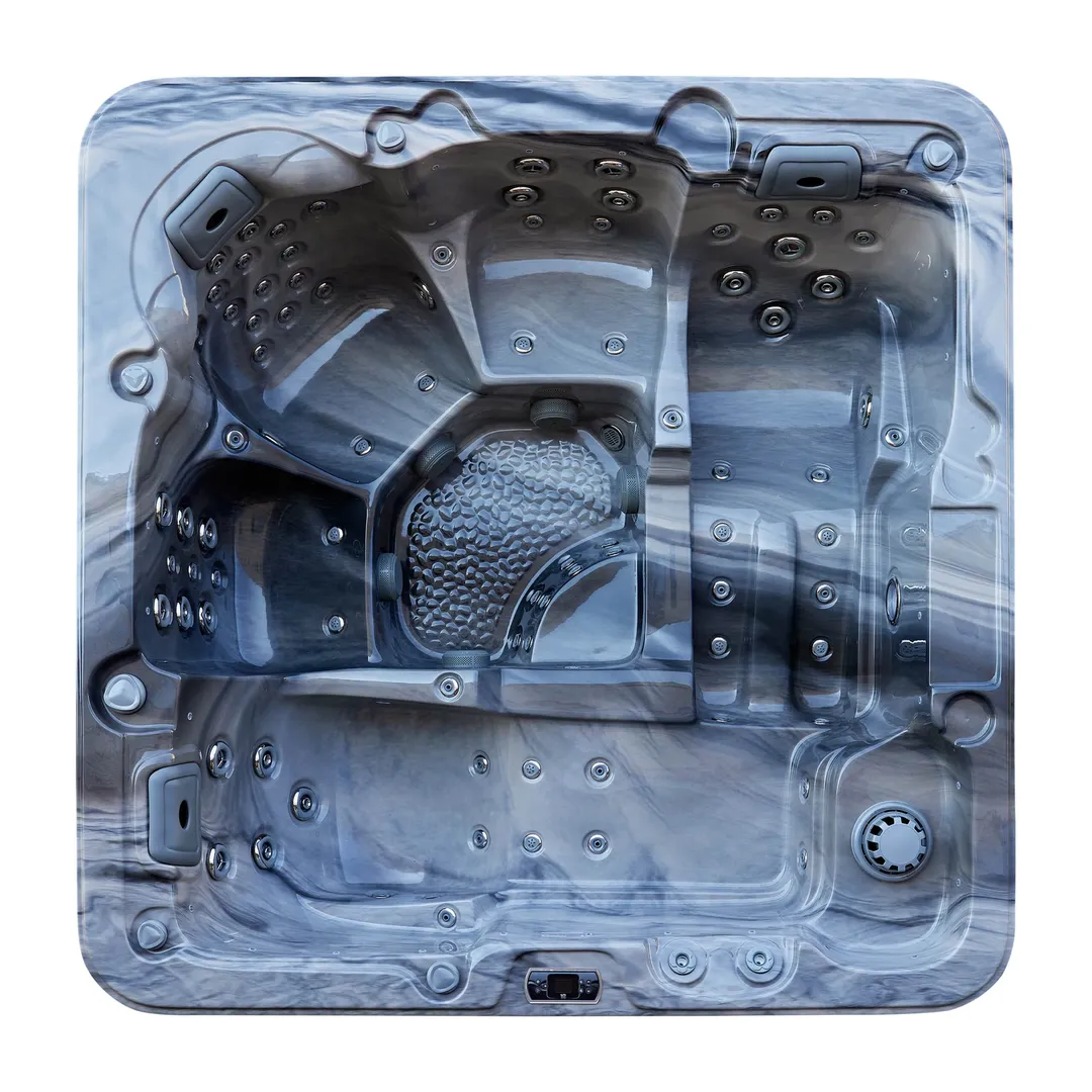 Jacuzzi exterior 313A Gecko, Storm Grey, 5 persoane, acril antibacterian, mască gri [8]