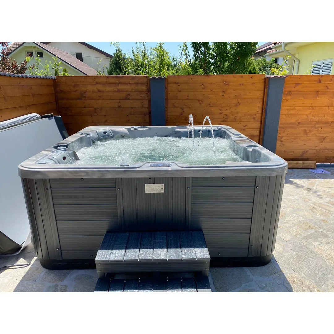 Jacuzzi exterior 313A Gecko, Storm Grey, 5 persoane, acril antibacterian, mască gri [25]